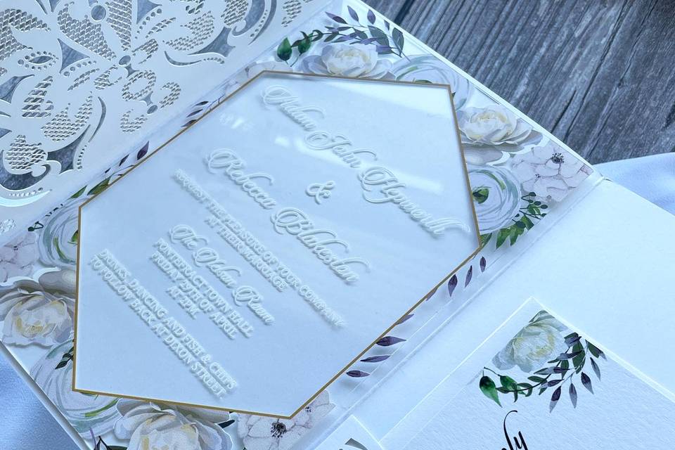 Lasercut & Acrylic Invite