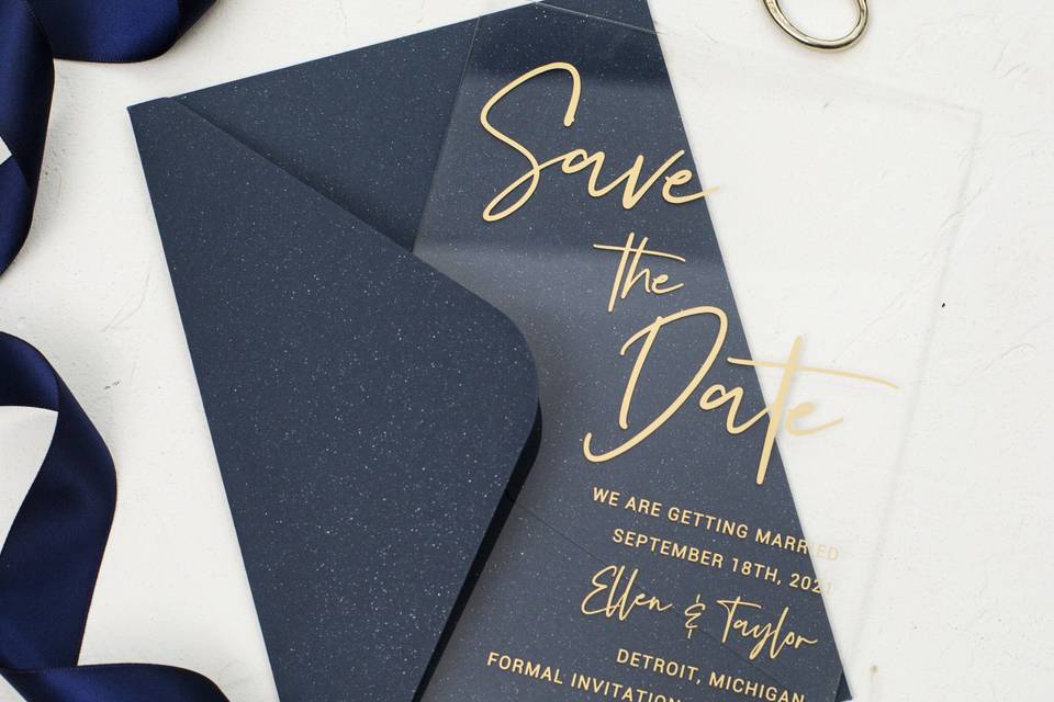 Acrylic Save The Date