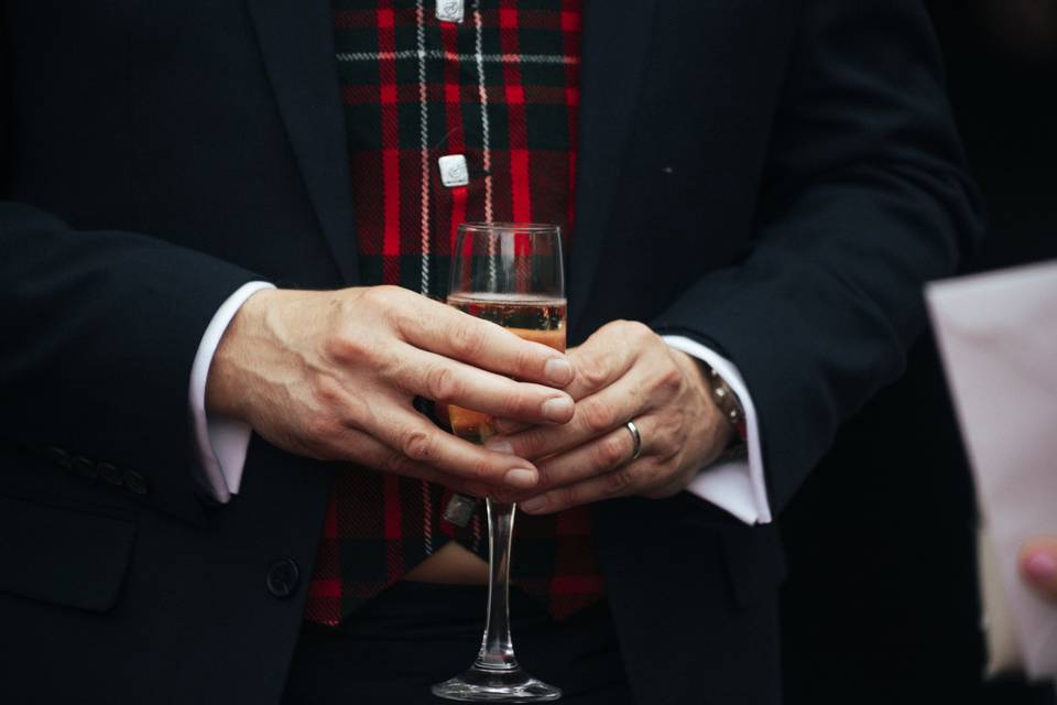 Groom's hands