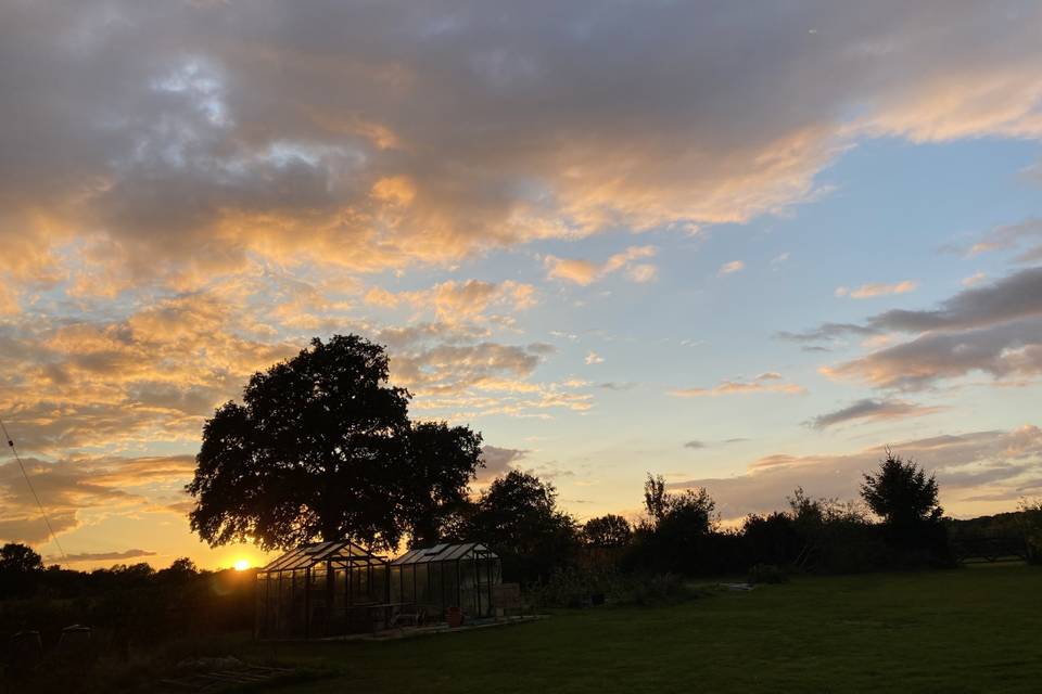 Sunset at Awberry Farm