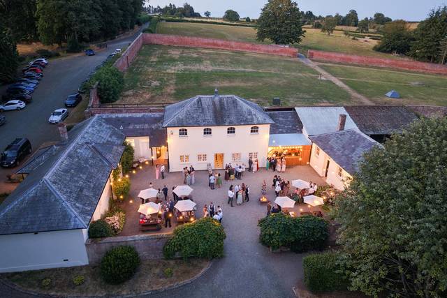 Courtyard at night