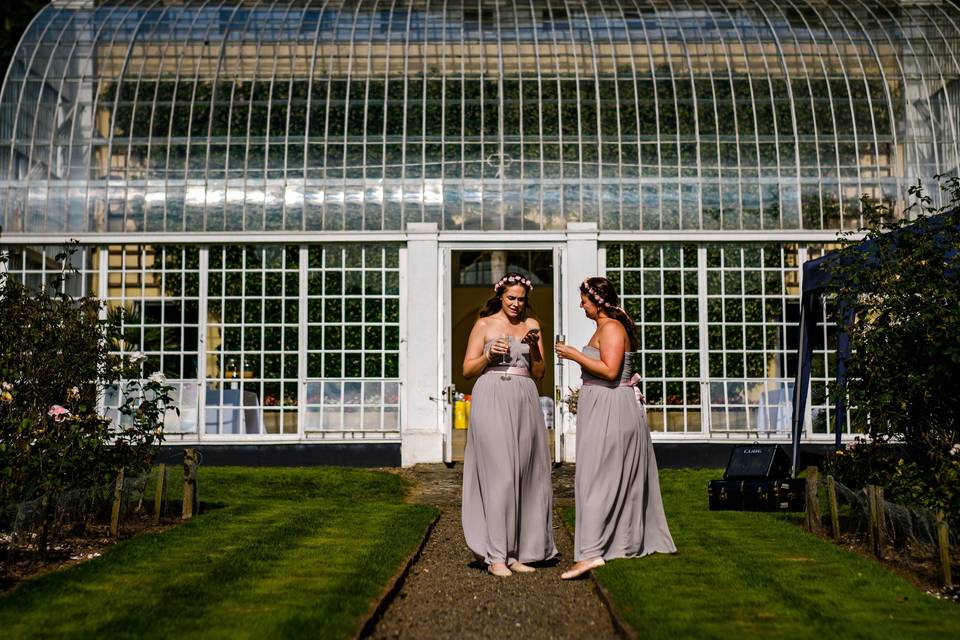 Bridesmaids' at the Orangery