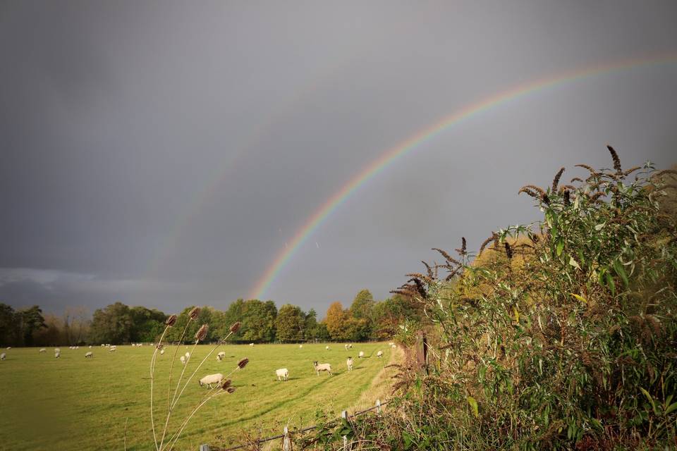 Double Rainbow at Hopton