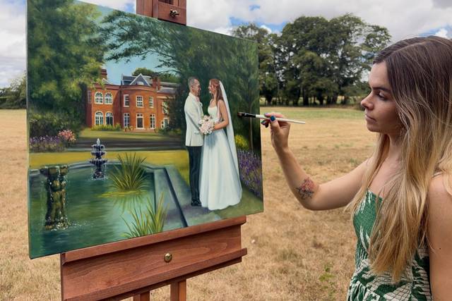 Rowan Melling Live Wedding Painter