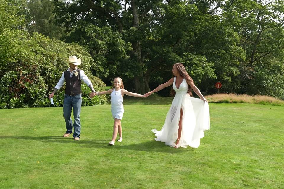 Still from wedding trailer