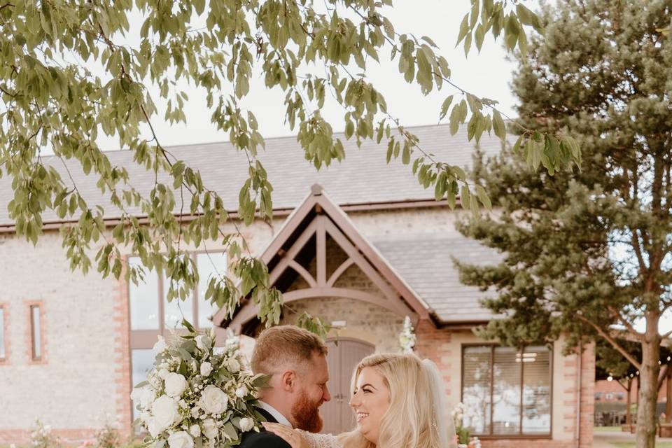 Bride and groom portrait