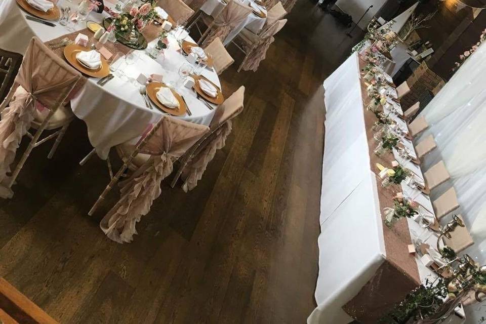 Wedding breakfast layout