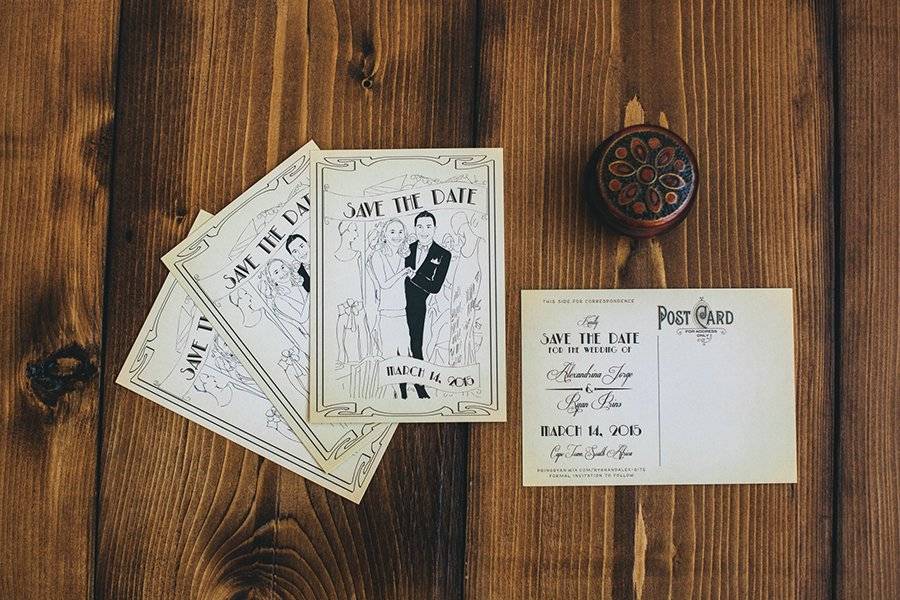 Wedding save the date cards