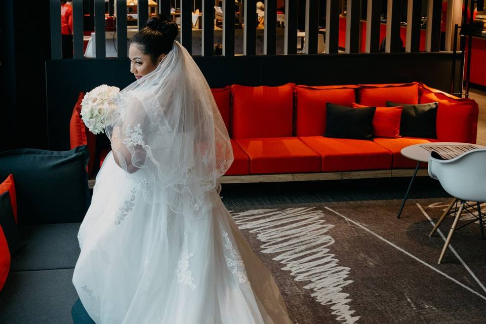 Bride in the hotel