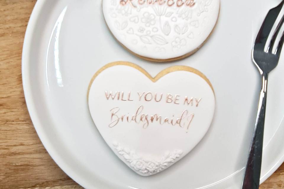 Bridesmaid Proposal Biscuits