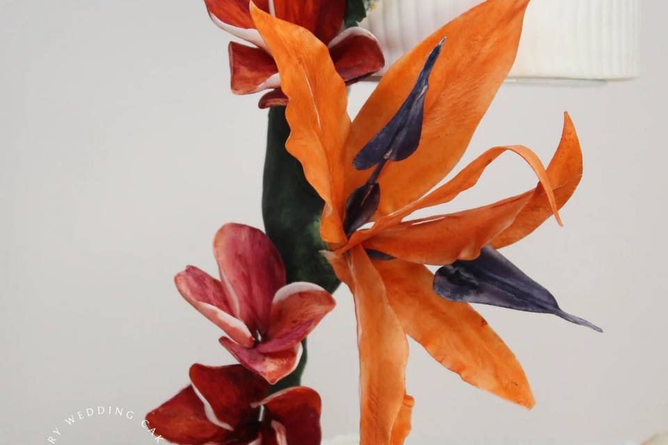 Exotic sugar flowers