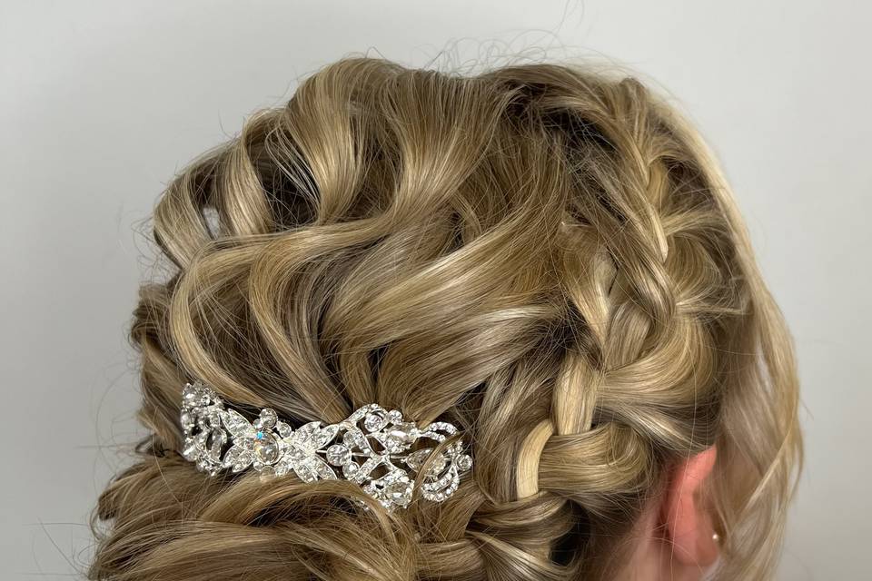 Hair up bride