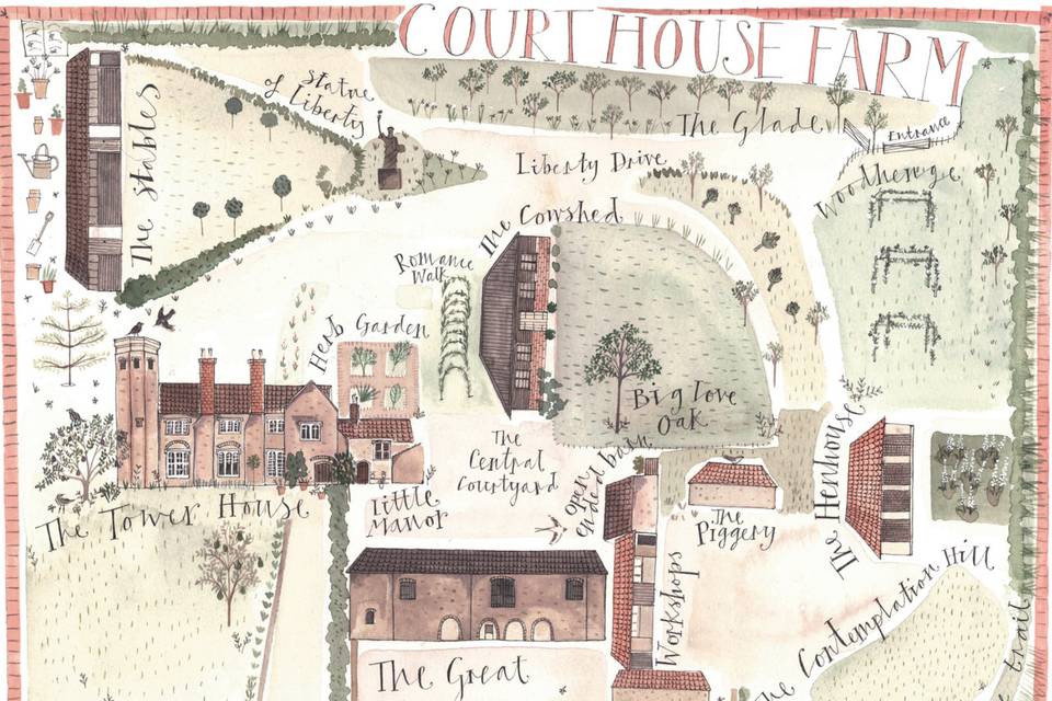 Map of Court House Farm