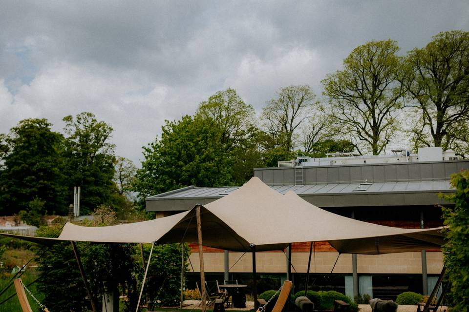 Spa Garden Ceremony Set Up