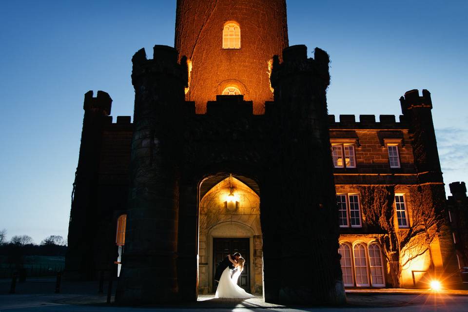 Outside the Turret at Night