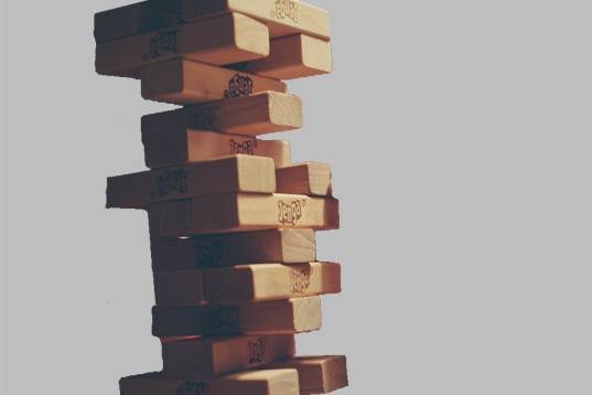 Giant Jenga wedding games