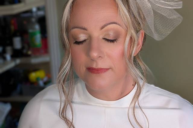 Soft subtle bridal makeup