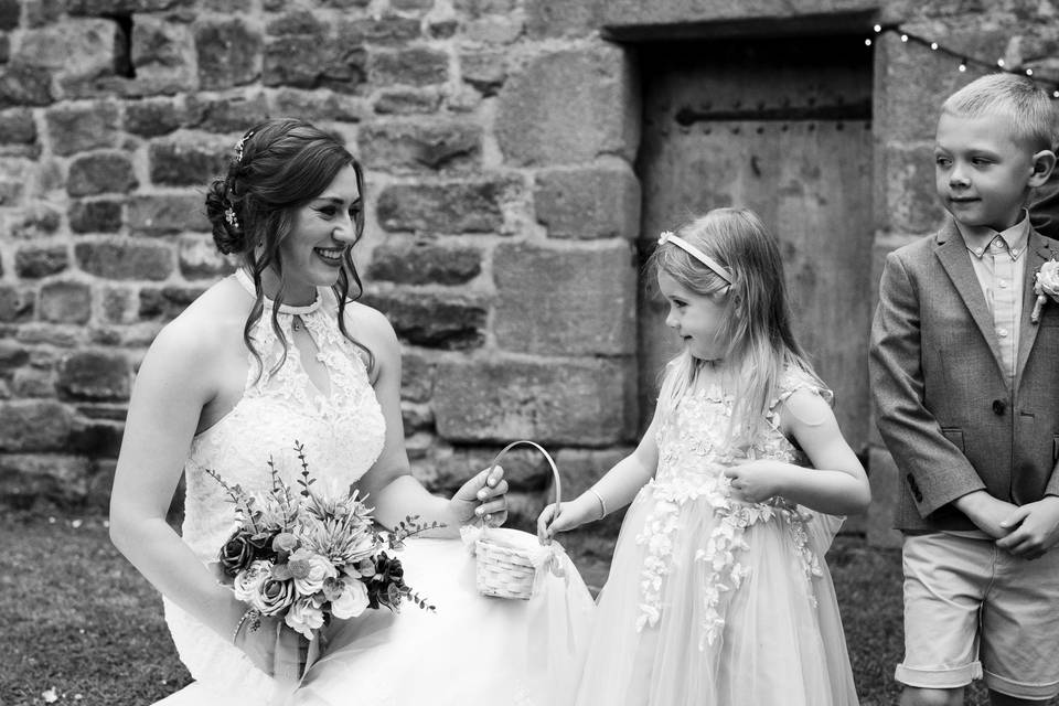 Black & white bride