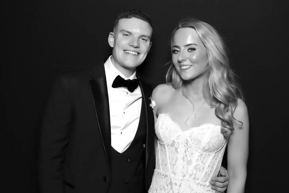 Black and white wedding