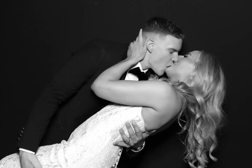 Black and white wedding