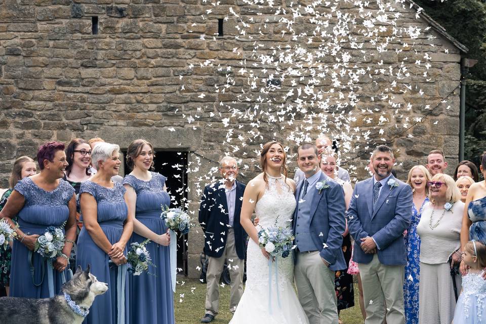 Confetti throwing!