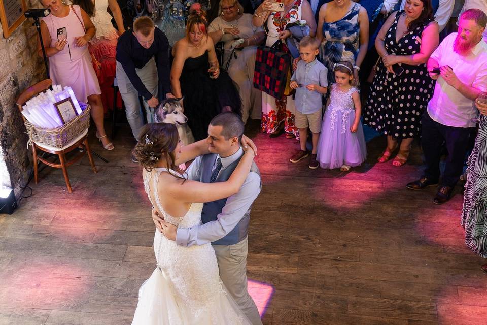 First dance at Park Hill Barn