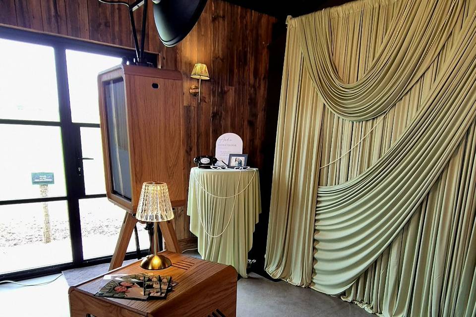 Green Drape Backdrop