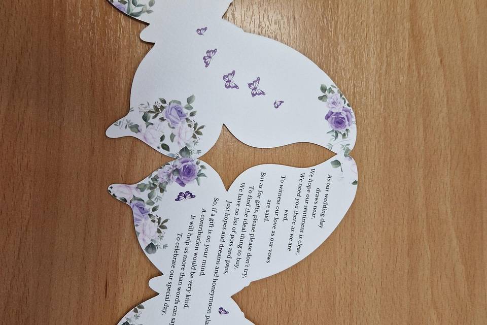 Shaped invitation