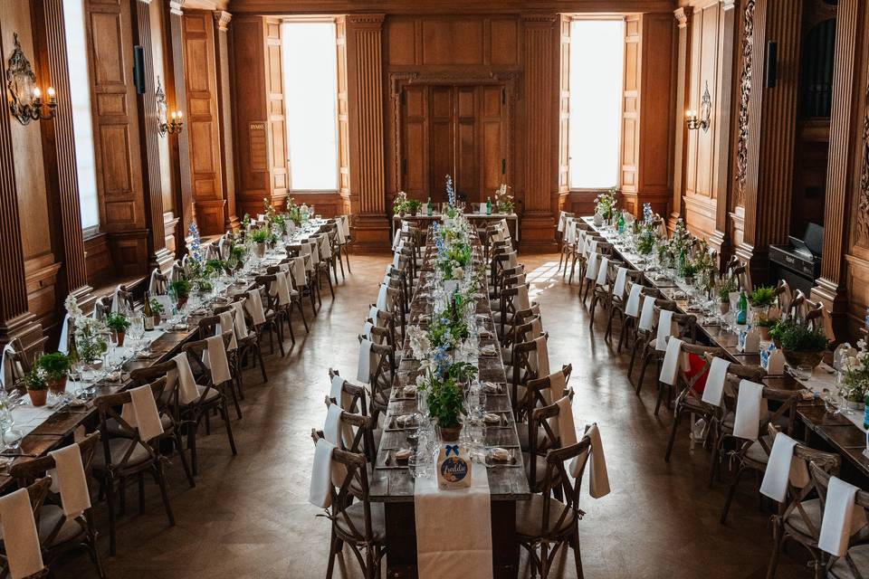 Wedding meal hall