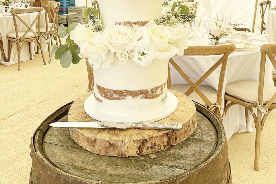 Buttercream wedding cake