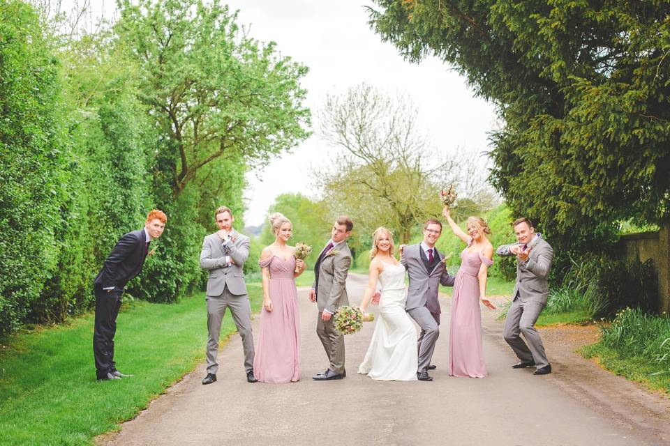 Spring Wedding Bridal Party