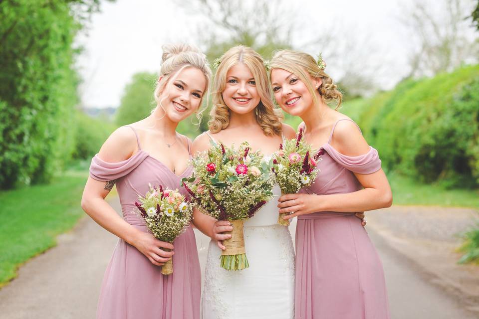 Spring Wedding Bridal Party