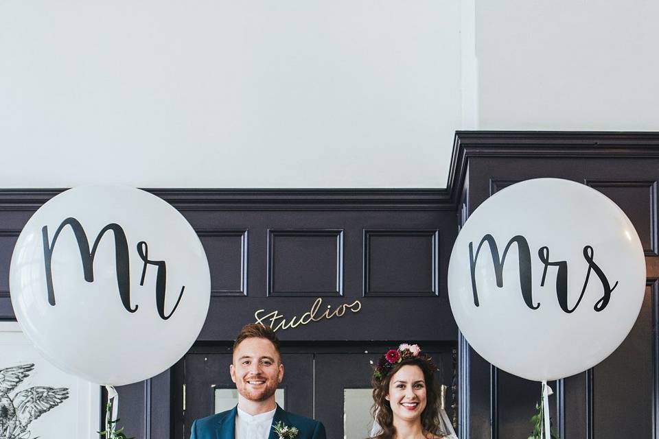 Custom wedding balloons