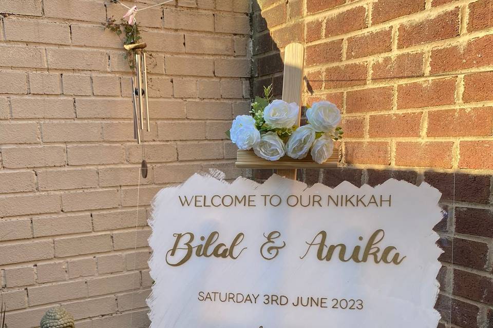 Nikkah sign