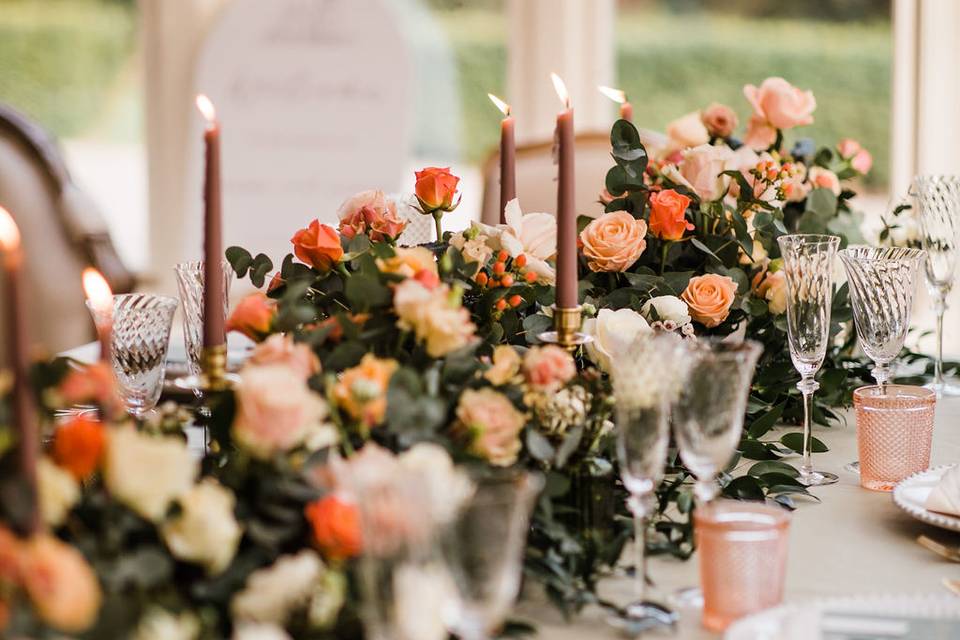 Luxury table flowers