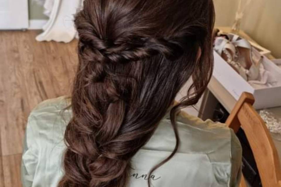 mermaid plaited twisted bride