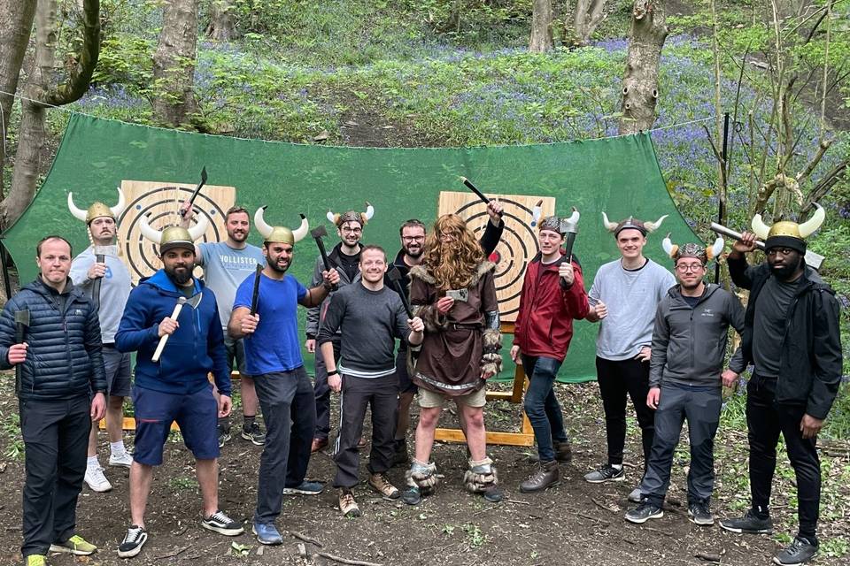 Axe throwing group