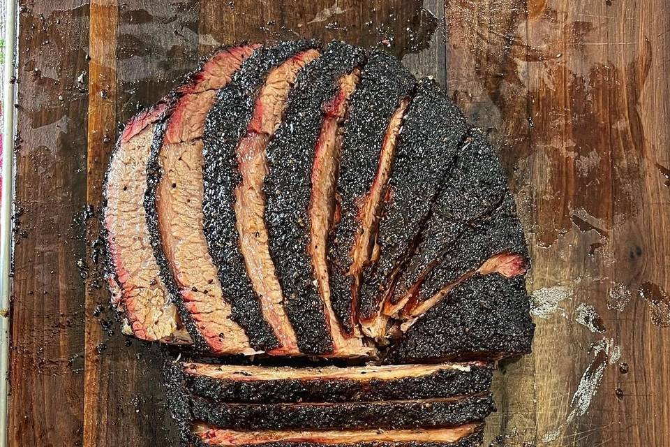 Sliced brisket