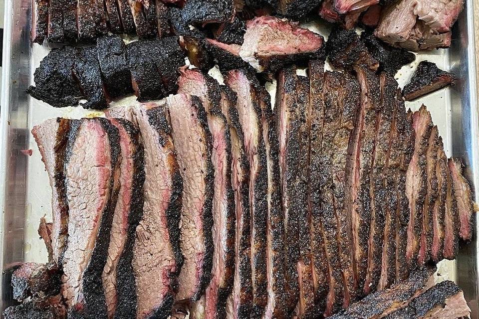 Sliced brisket