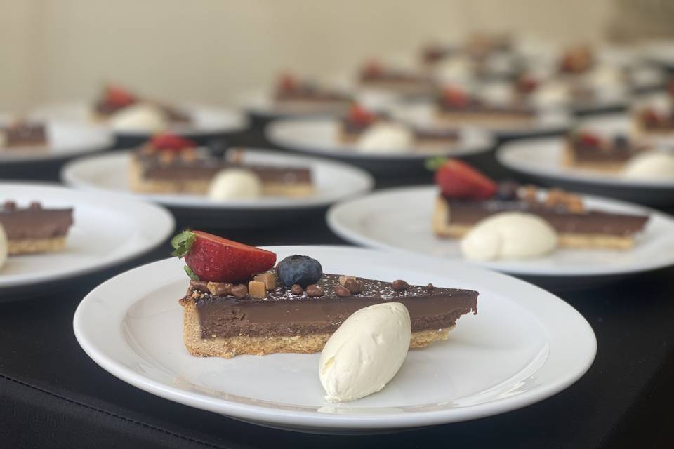 Chocolate Tart With Chantilly
