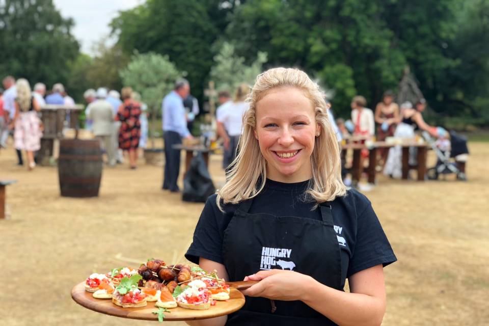 Serving Canapés