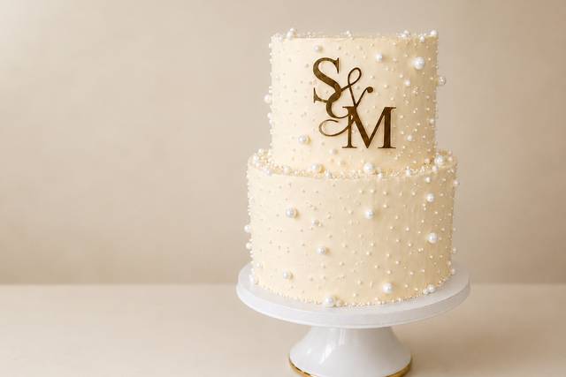 Pearl Detail wedding cake