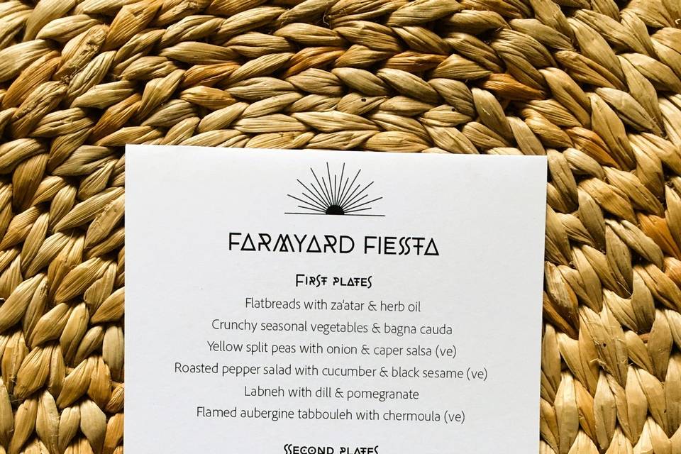 Vegetarian Feast Menu
