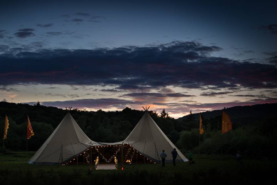 A large tipi