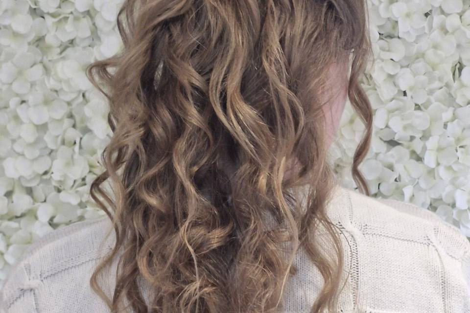 Half up/down Bride