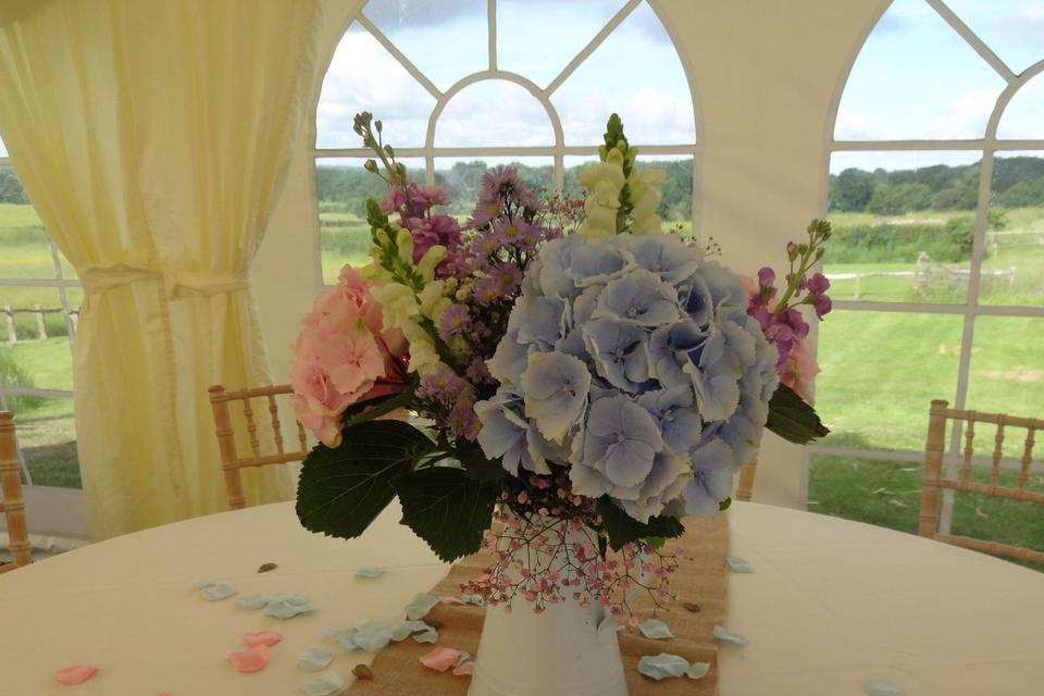 Table centres included