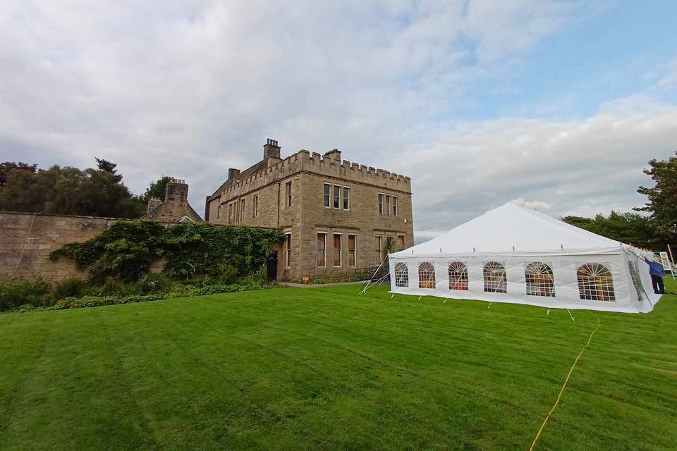 Big Marquee in Garden