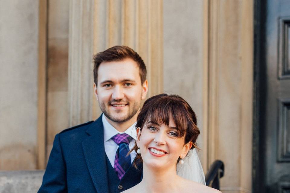 Bride and groom portraits