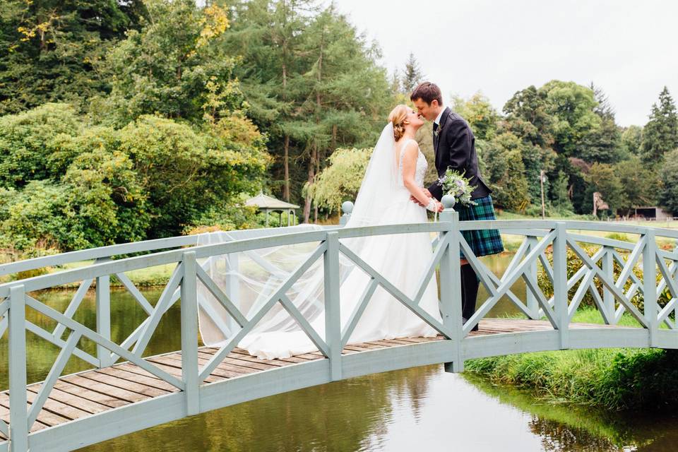 Couple on a bridge - Sarah Fulton Photography