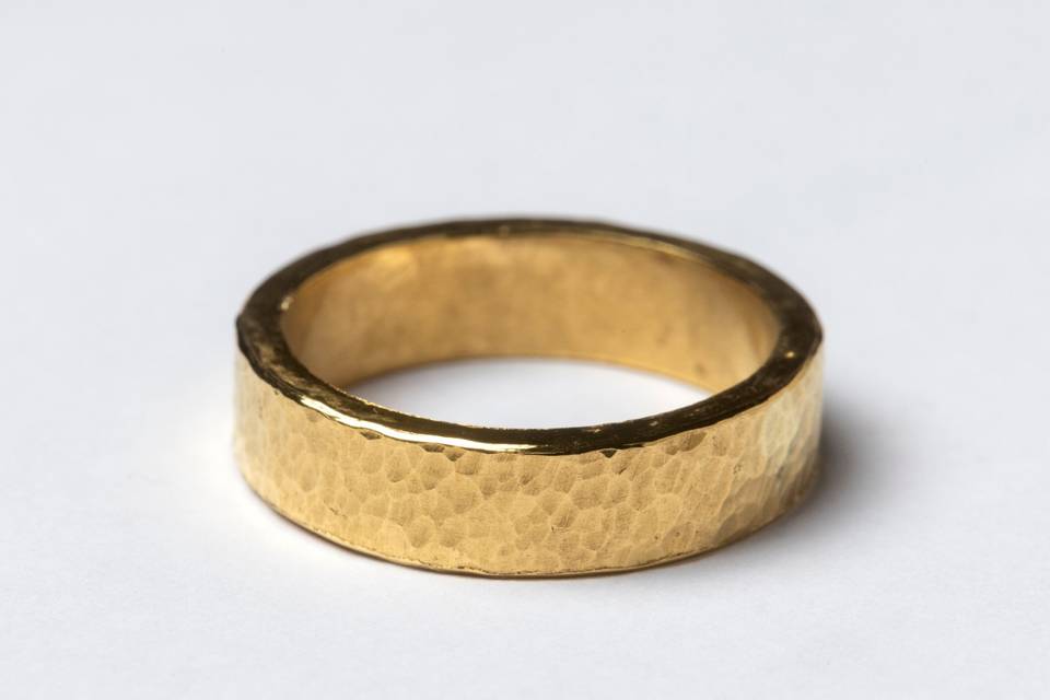 24k solid gold band